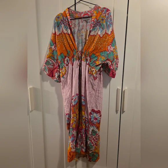 Conditions Apply Anthropologie Printed Kimono Midi ALL SIZES NWT - Picture 3 of 9